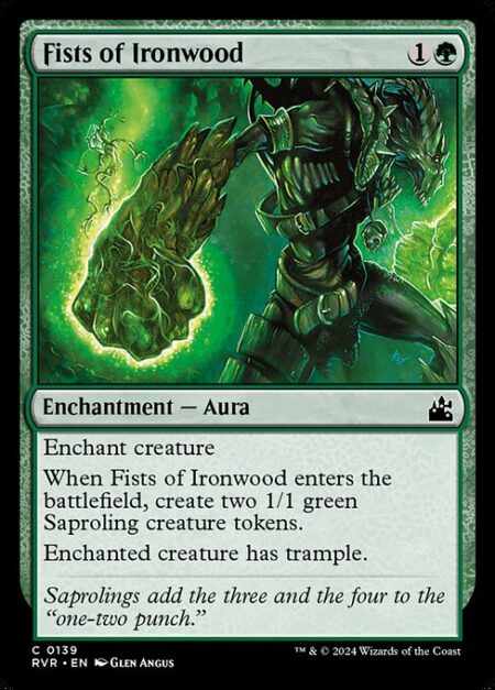 Fists of Ironwood - Enchant creature