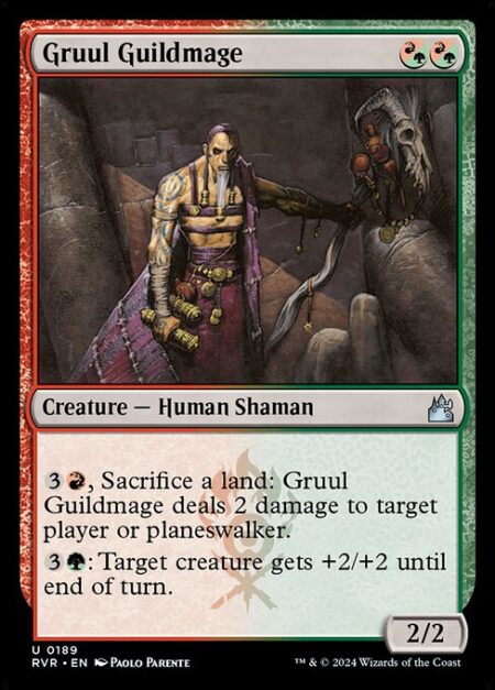 Gruul Guildmage - ({R/G} can be paid with either {R} or {G}.)