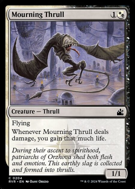 Mourning Thrull - ({W/B} can be paid with either {W} or {B}.)