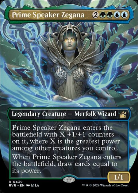 Prime Speaker Zegana - Prime Speaker Zegana enters the battlefield with X +1/+1 counters on it