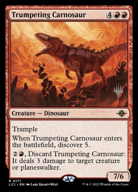 Trumpeting Carnosaur - Trample