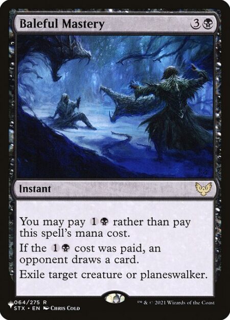 Baleful Mastery - You may pay {1}{B} rather than pay this spell's mana cost.