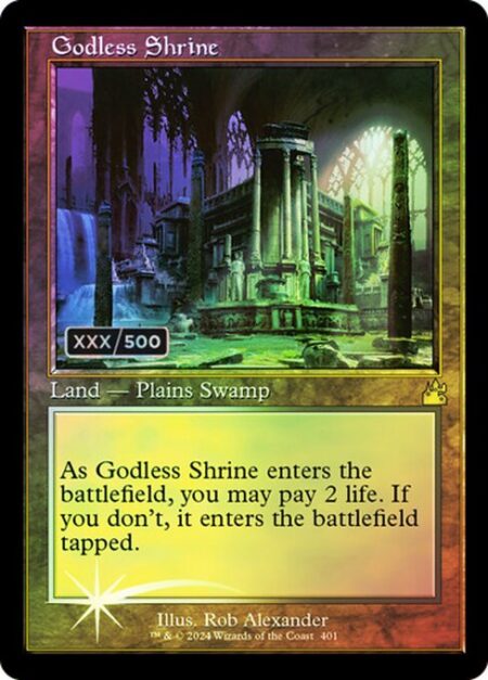 Godless Shrine - ({T}: Add {W} or {B}.)