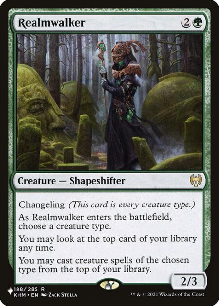 Realmwalker - Changeling (This card is every creature type.)