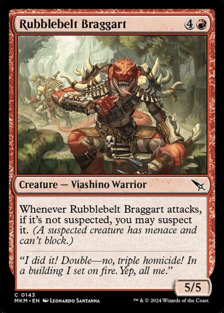 Rubblebelt Braggart - Whenever Rubblebelt Braggart attacks