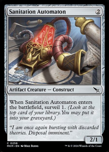 Sanitation Automaton - When Sanitation Automaton enters the battlefield