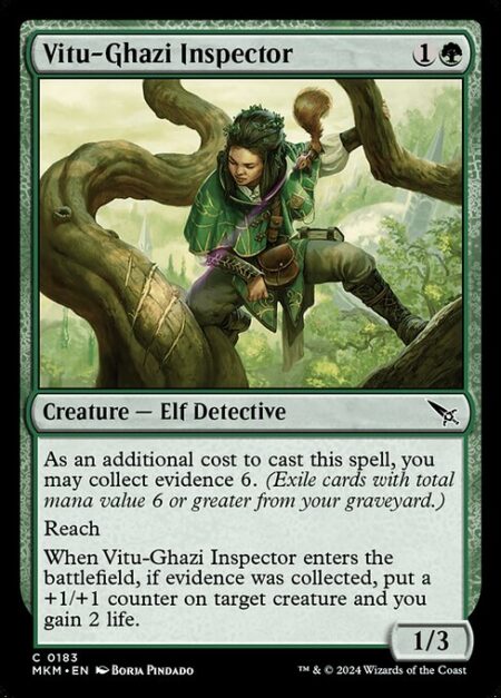 Vitu-Ghazi Inspector - As an additional cost to cast this spell