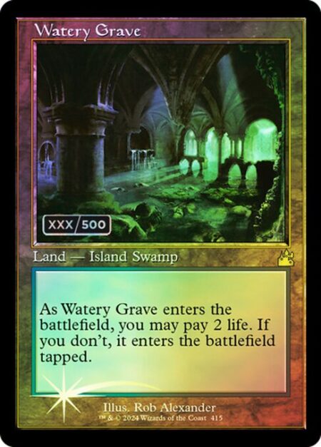 Watery Grave - ({T}: Add {U} or {B}.)