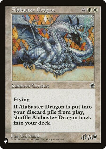 Alabaster Dragon - Flying