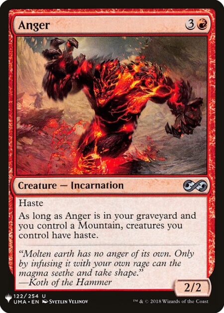 Anger - Haste