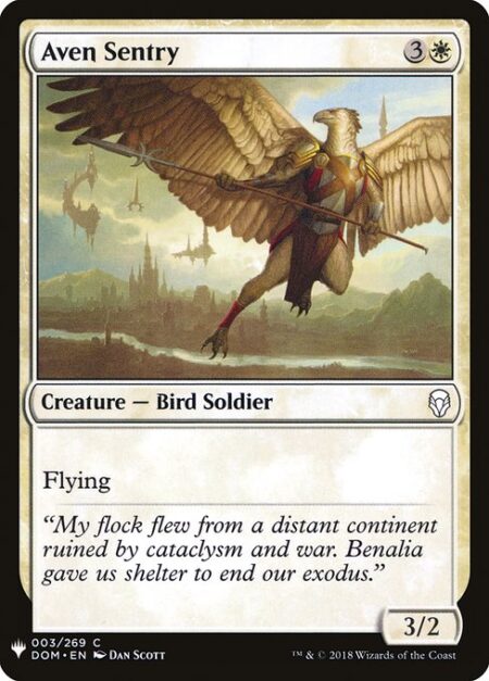 Aven Sentry - Flying