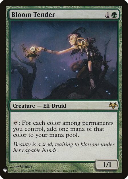 Bloom Tender - {T}: For each color among permanents you control