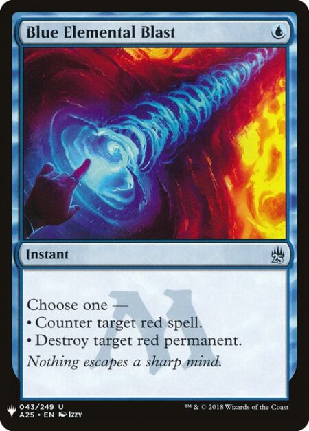 Blue Elemental Blast - Choose one —