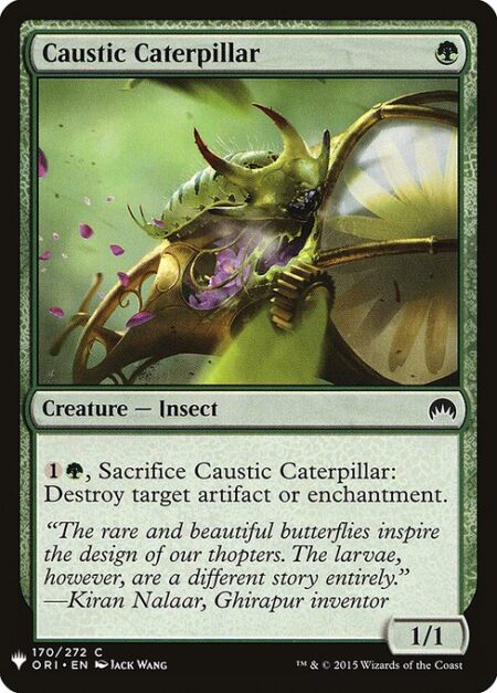 Caustic Caterpillar - {1}{G}