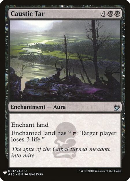 Caustic Tar - Enchant land