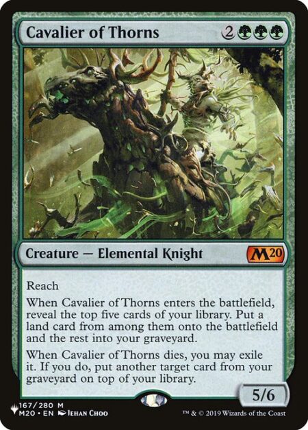 Cavalier of Thorns - Reach