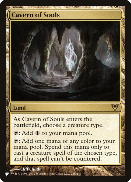 Cavern of Souls - As Cavern of Souls enters