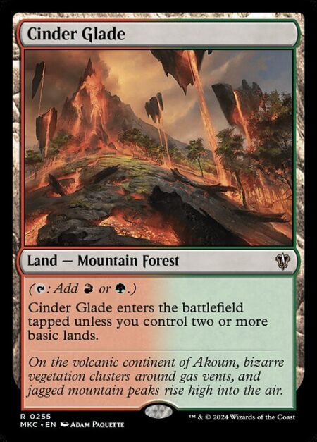 Cinder Glade - ({T}: Add {R} or {G}.)