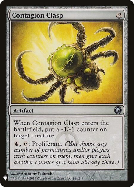 Contagion Clasp - When Contagion Clasp enters the battlefield