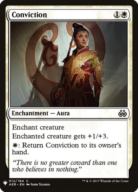 Conviction - Enchant creature