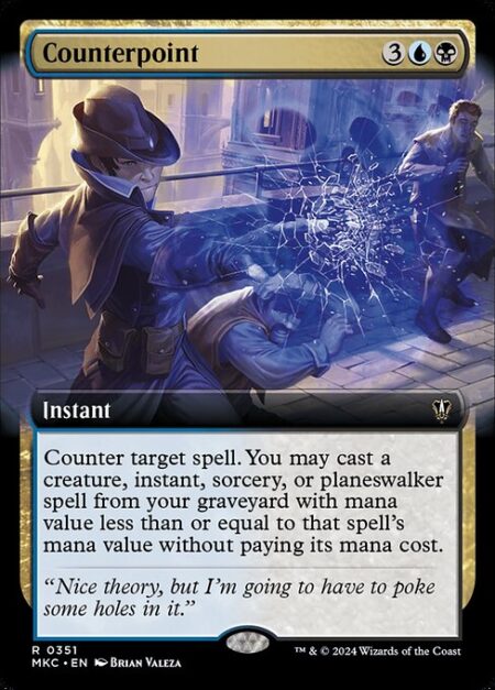 Counterpoint - Counter target spell. You may cast a creature