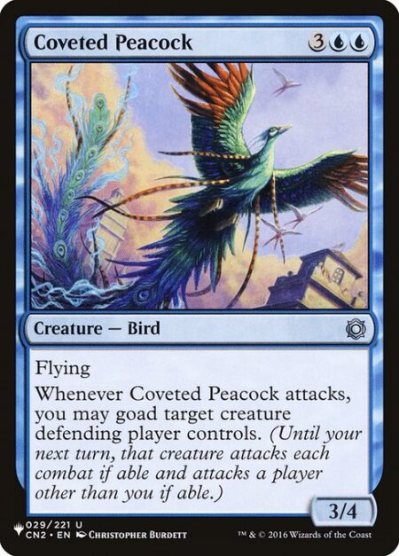 Coveted Peacock - Flying
