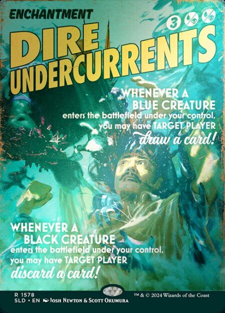 Dire Undercurrents - Whenever a blue creature enters the battlefield under your control