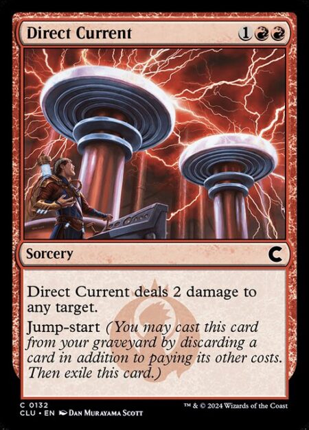 Direct Current - Direct Current deals 2 damage to any target.