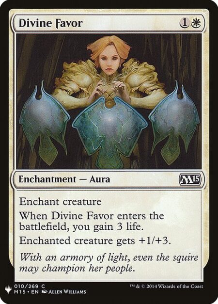 Divine Favor - Enchant creature