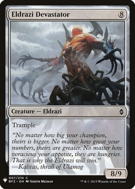 Eldrazi Devastator - Trample