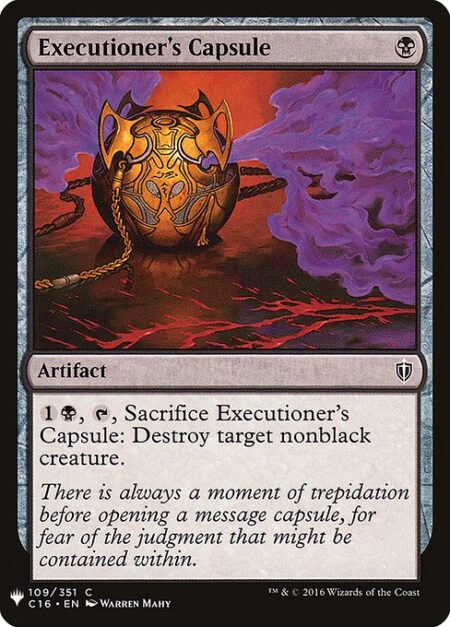 Executioner's Capsule - {1}{B}