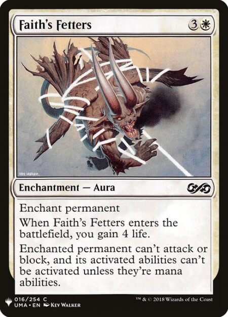 Faith's Fetters - Enchant permanent