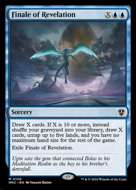 Finale of Revelation - Draw X cards. If X is 10 or more