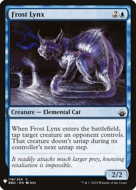 Frost Lynx - When Frost Lynx enters the battlefield