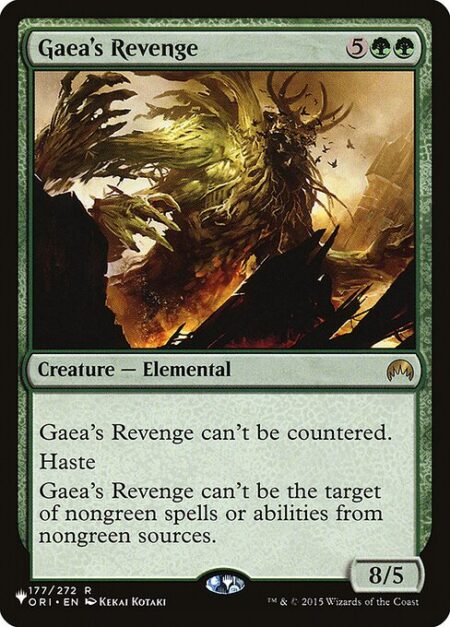 Gaea's Revenge - This spell can't be countered.