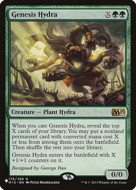 Genesis Hydra - When you cast this spell