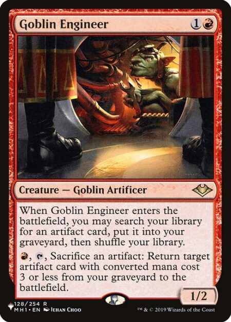 Goblin Engineer - When Goblin Engineer enters the battlefield