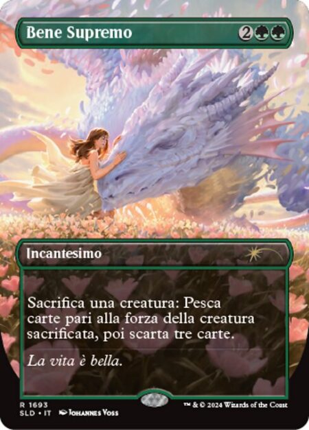 Greater Good - Sacrifice a creature: Draw cards equal to the sacrificed creature's power