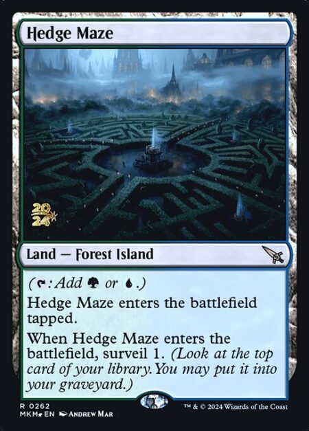 Hedge Maze - ({T}: Add {G} or {U}.)