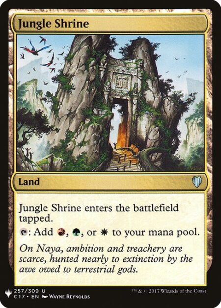 Jungle Shrine - Jungle Shrine enters tapped.