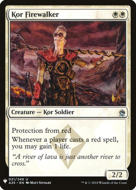 Kor Firewalker - Protection from red