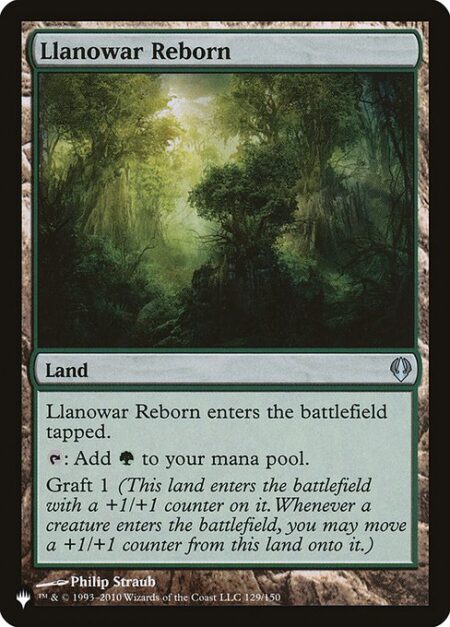 Llanowar Reborn - Llanowar Reborn enters tapped.