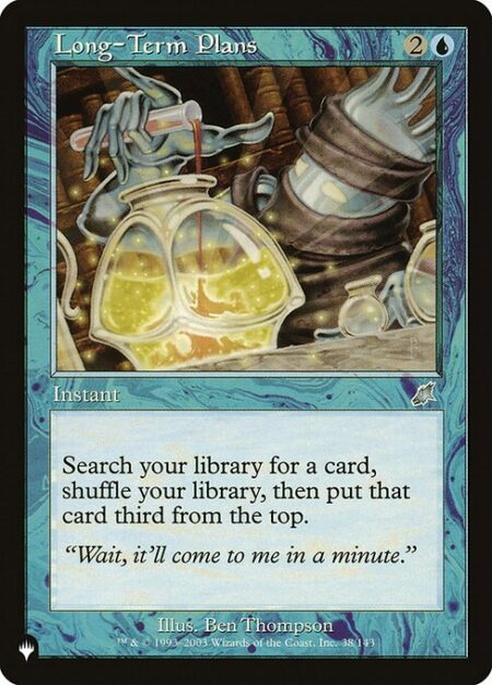 Long-Term Plans - Search your library for a card