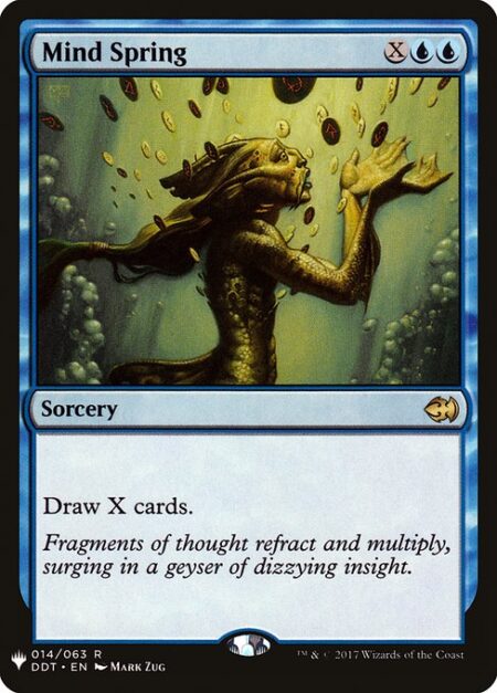 Mind Spring - Draw X cards.