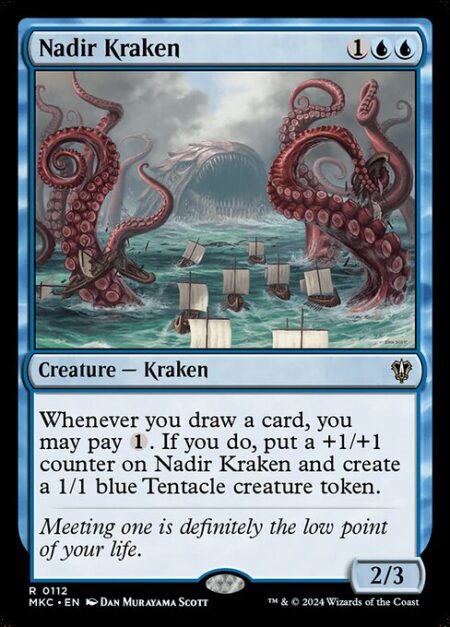 Nadir Kraken - Whenever you draw a card