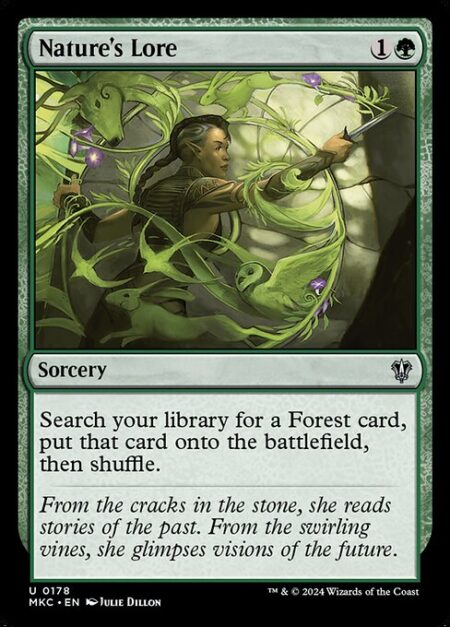 Nature's Lore - Search your library for a Forest card