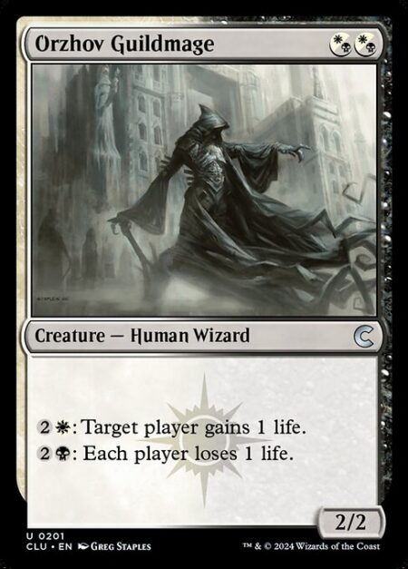 Orzhov Guildmage - {2}{W}: Target player gains 1 life.