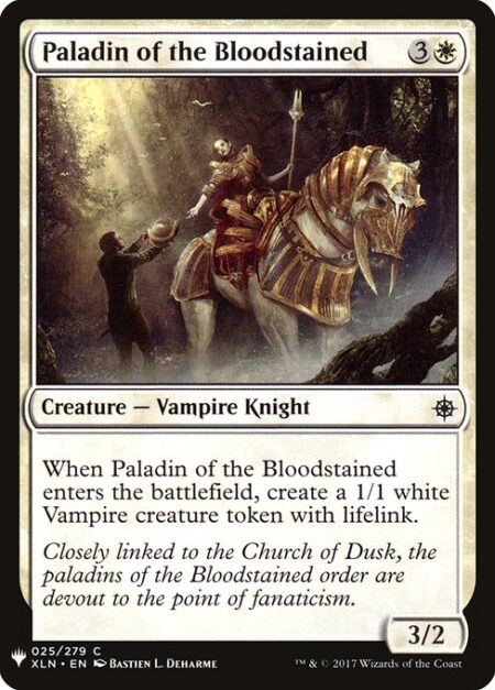 Paladin of the Bloodstained - When Paladin of the Bloodstained enters