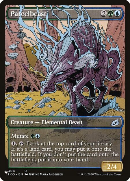 Parcelbeast - Mutate {G}{U} (If you cast this spell for its mutate cost