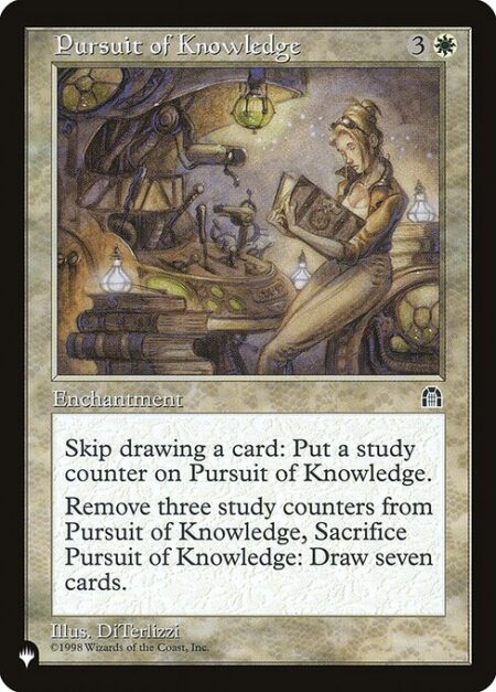 Pursuit of Knowledge - If you would draw a card